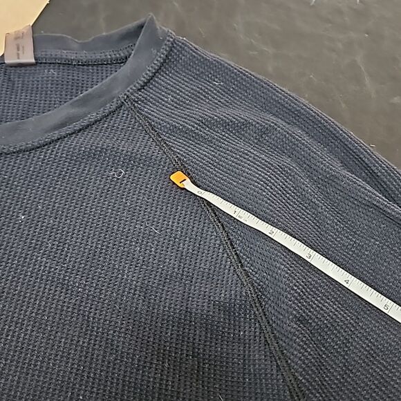 Outdoor Voices Black Waffle Knit Thermal Long Sleeve Tee XL - Picture 8 of 9